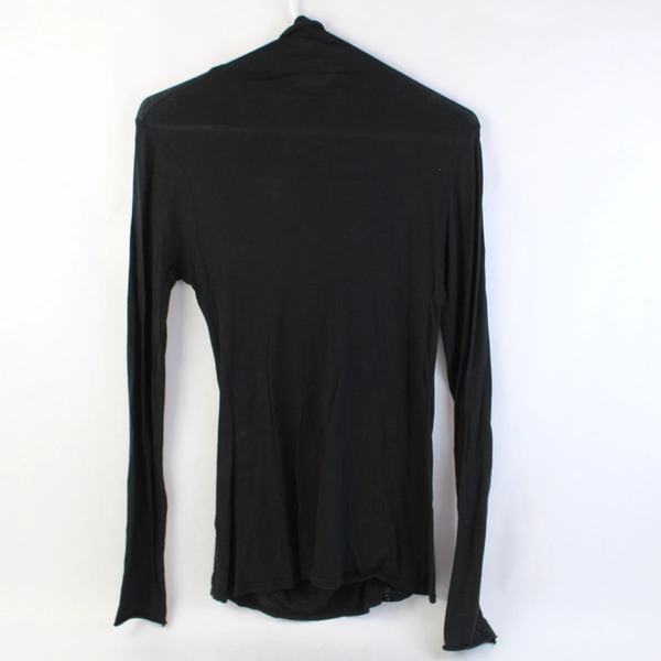 LAMade Black Asymmetrical Long-Sleeved Turtleneck Shirt Women's Size XS
