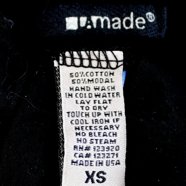 LAMade Black Asymmetrical Long-Sleeved Turtleneck Shirt Women's Size XS