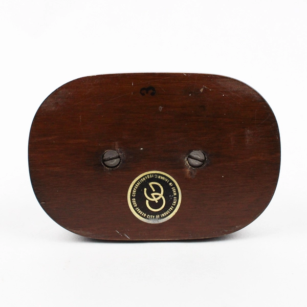 1983 George Good Pewter Violin Player Clown Figurine With Wood Base