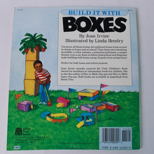 Build It With Boxes by Joan Irvine, Illustrated by Linda Hendry, 1993