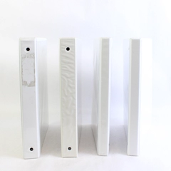 Lot of 4 White 3-Ring Binders 1/2" and 1" School Office Supplies
