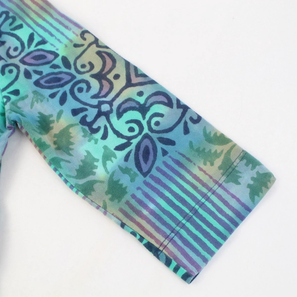 Winter Sun Multicolor Printed 3/4-Sleeve T-Shirt Women's Small