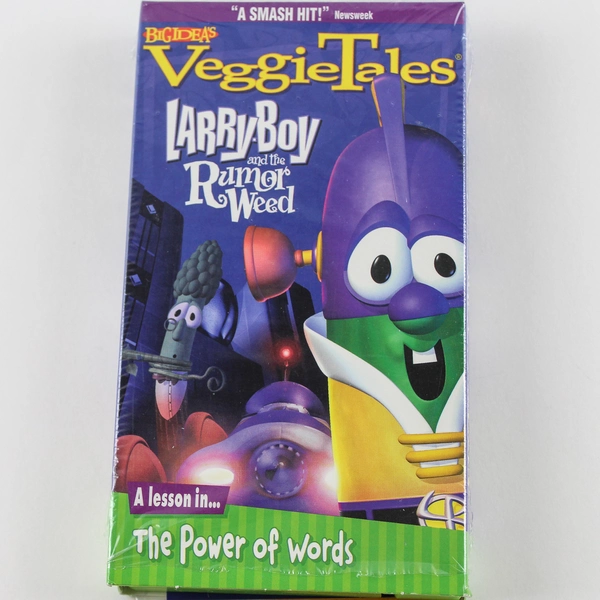 Veggie Tales Larryboy the Rumor Weed VHS Movie Good Condition Untested