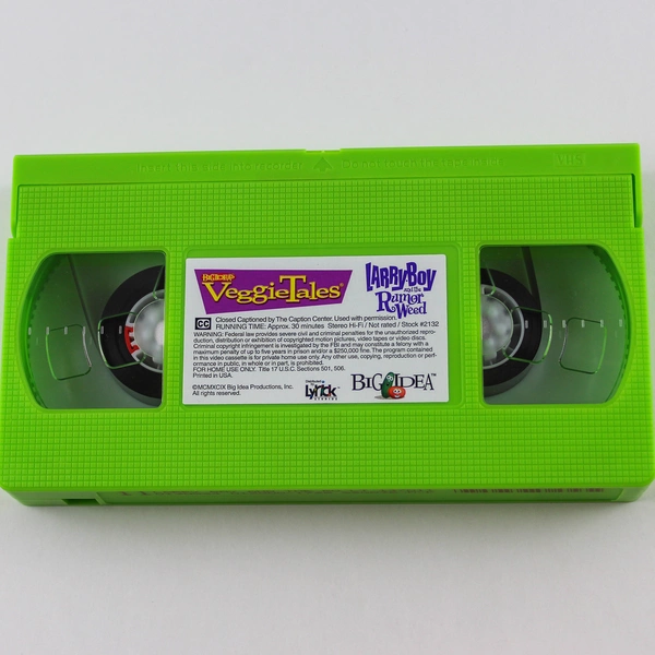 Veggie Tales Larryboy the Rumor Weed VHS Movie Good Condition Untested