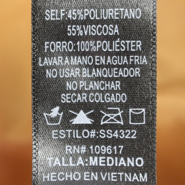 ShineStar Women's Brown Faux Leather Zip Mini Pencil Skirt Size M - Chic Style