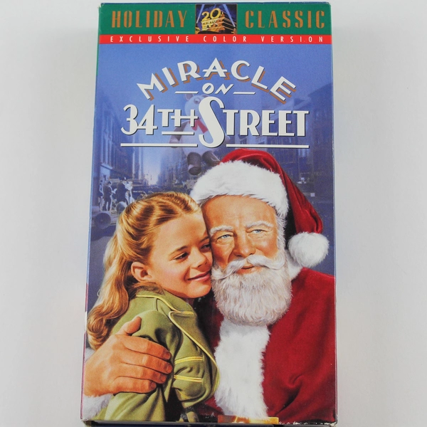 Miracle on 34th Street VHS 1993 Holiday Classic Color 20th Century Fox, Good