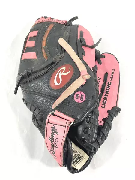 Rawlings Girl's PINK LS95P 9.5" Left Hand Baseball Glove - Pre-owned
