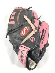 Rawlings Girl's PINK LS95P 9.5" Left Hand Baseball Glove - Pre-owned