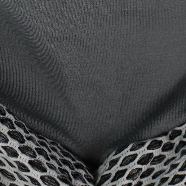 White & Gray Stretchy Yoga Push Up Pants Women's Large - Activewear