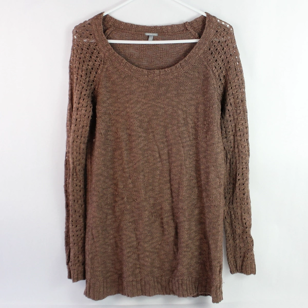 Charlotte Russe Women's Mauve Knit Sweater Pullover Size L - Good Condition