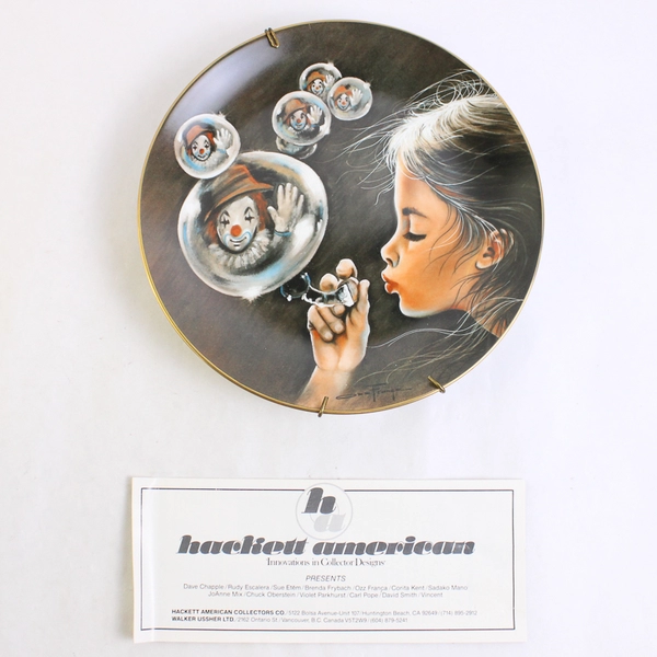 Hackett American World Of Ozz Franca Images 1982 Decorative Plate 8.75"