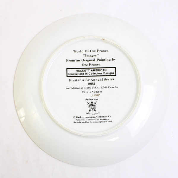 Hackett American World Of Ozz Franca Images 1982 Decorative Plate 8.75"