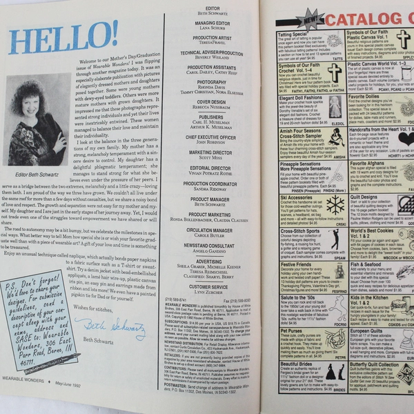 Lot of 3 Wearable Wonders Pattern Magazines - Sewing Projects