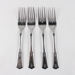 Lot of 4 Stanley Roberts Rogers Co SRB113 7.5" Dinner Forks Stainless Steel