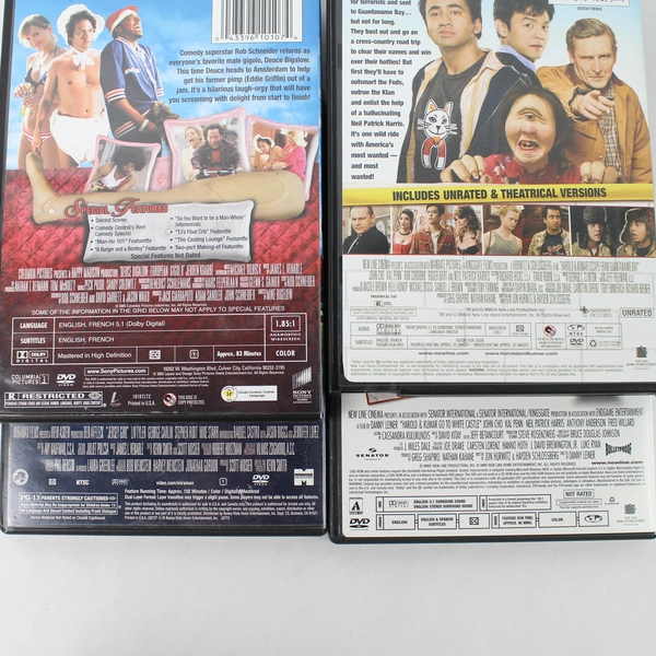 Lot of 4 2000s Assorted Comedy Movie DVDs