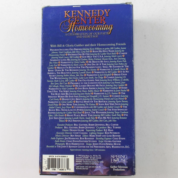 Gaither Gospel Series Kennedy Center Homecoming VHS 1999 2-Tape Set