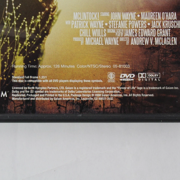 McLintock 2008 DVD Movie John Wayne Maureen O'Hara Western Classic