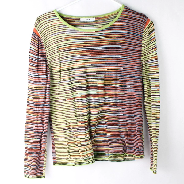 Leyla Multicolor Long-Sleeved Shirt Women's Size Medium