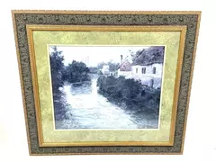 Frits Thaulow Landscape Fine Art Print Framed And Matted 34 x 38 Inch