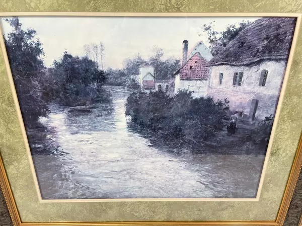 Frits Thaulow Landscape Fine Art Print Framed And Matted 34 x 38 Inch