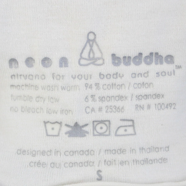 Neon Buddha Gray Cotton Large Buttons Jacket Women's Small 2000s