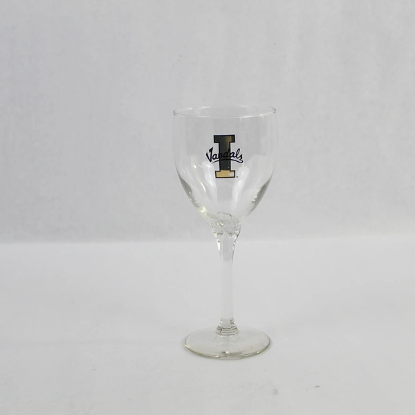Idaho Vandals 8" Crystal Wine Glass - NCAA Fan Souvenir - Pre-Owned