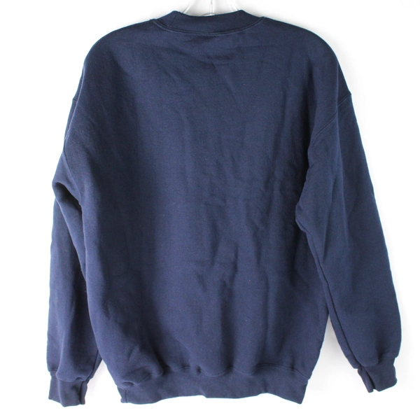 Gildan Sweatshirt Men's Size Medium Navy Blue Benjamin Franklin Beer Quote