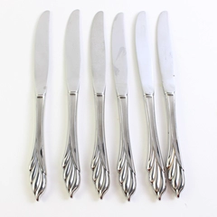 Lot of 6 Oneida Liberty's Light 9 1/8" Hollow Dinner Knives Stainless