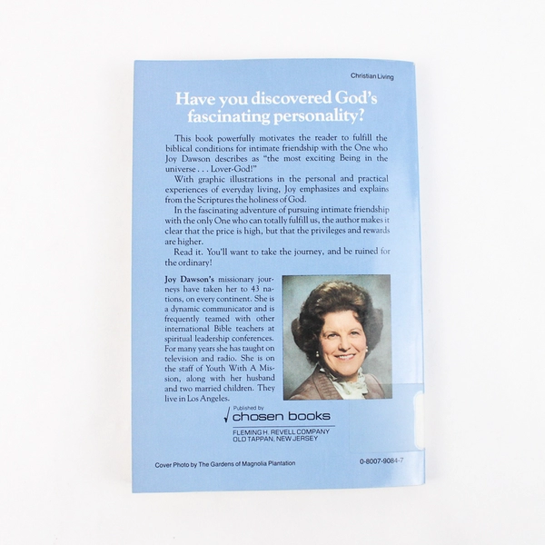 Intimate Friendship with God:Through Understanding the Fear of the Lord 1986 PB