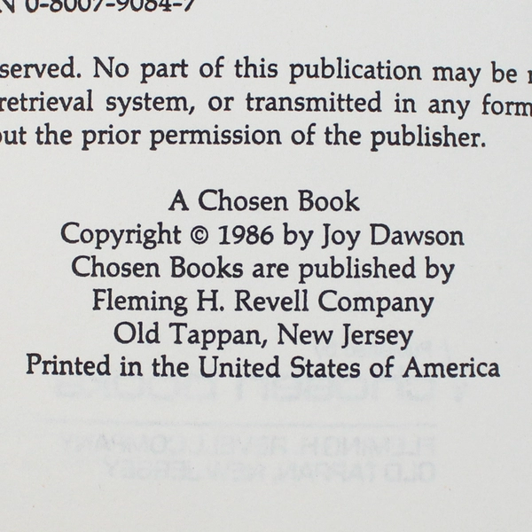 Intimate Friendship with God:Through Understanding the Fear of the Lord 1986 PB