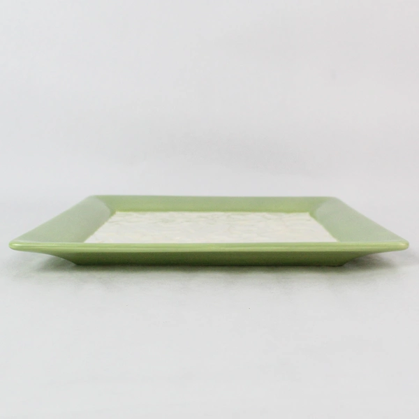 Hallmark Decorative Ceramic Plate Acorn & Leaf Design 11" Square