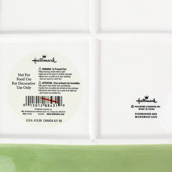 Hallmark Decorative Ceramic Plate Acorn & Leaf Design 11" Square