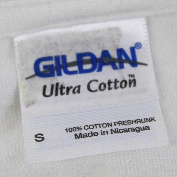 Gildan White Short Sleeve T-Shirt Butterfly Wonderland Design Size S 100% Cotton