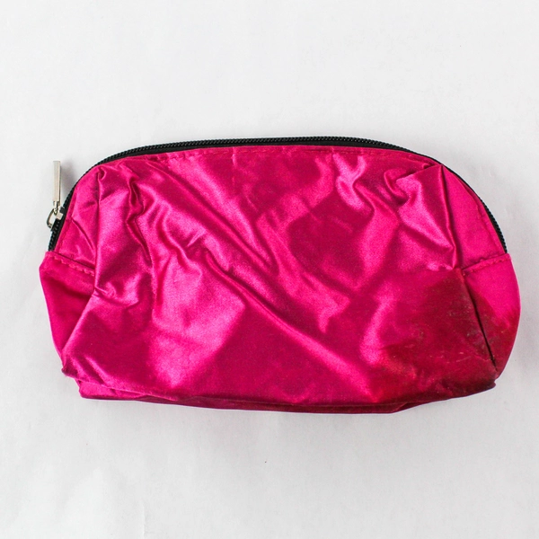 Lot of 2 Pink & Red Makeup Pouches - Liz Claiborne & Unbranded, Pre-owned