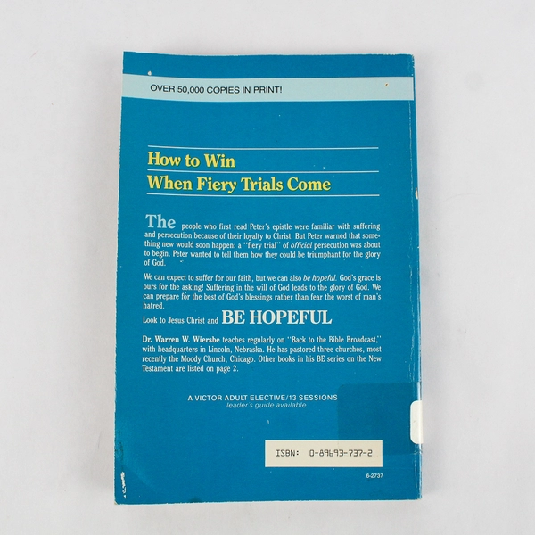 Be Hopeful by Warren Wiersbe 1984 Paperback Victor Books