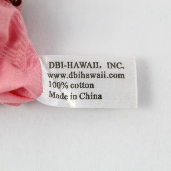 Lot of 2 Hibiscus Flower Design Pouches - Pre-Owned, Stains