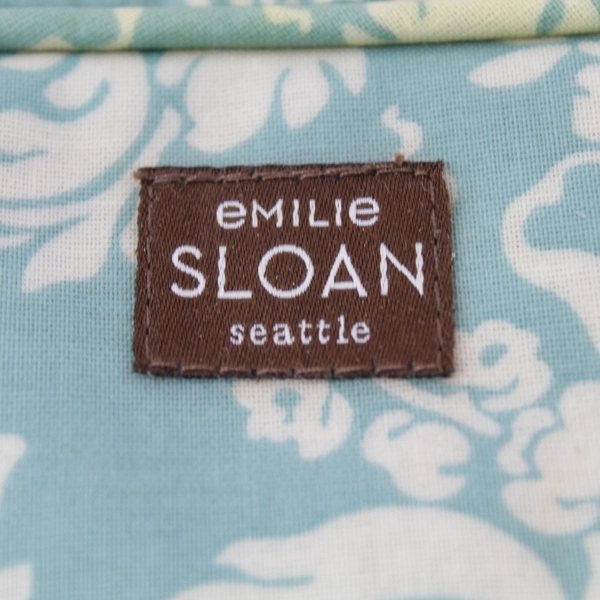 Set of 2 Emilie Sloan Seattle Blue Makeup & Perfume Pouches - Pre-owned