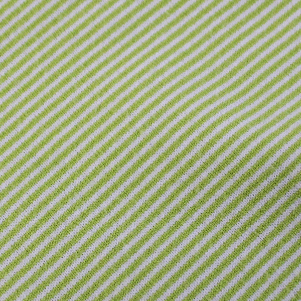 Margaret O'leary Lime Green Horizontal Strip Stretch Knit Top Women's Medium