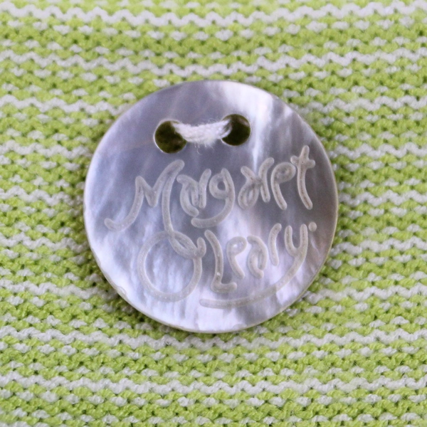 Margaret O'leary Lime Green Horizontal Strip Stretch Knit Top Women's Medium