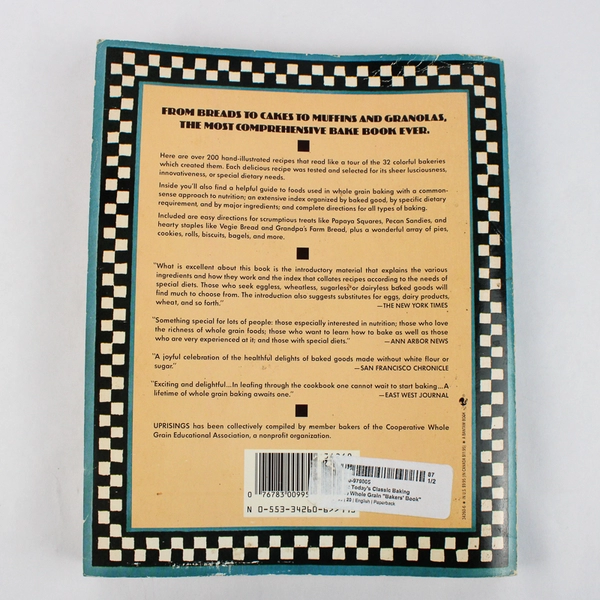 Uprisings The Whole Grain Baker's Book 1986 Paperback