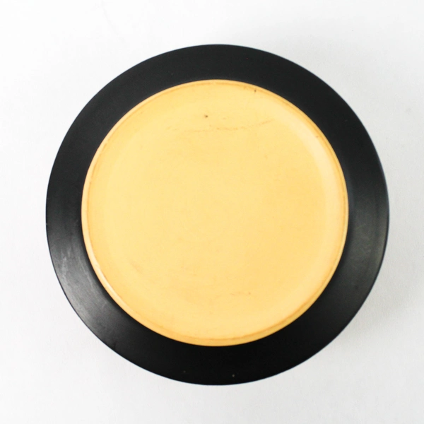 Vintage Hand Painted Pottery Trinket Box Achaian Soldiers Greece