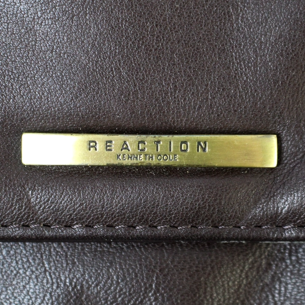 Lot of 2 Pre-Owned Black & Brown Folding Wallets Card Holders - Some Wear