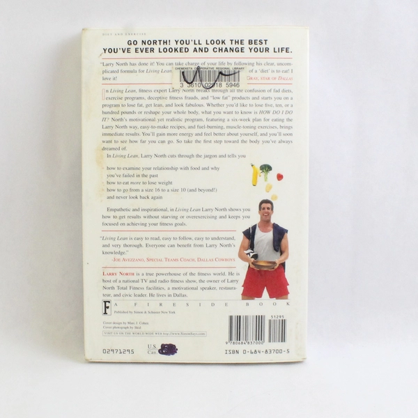Living Lean by Larry North 1997 Paperback Plastic Cover Ex-Library Book