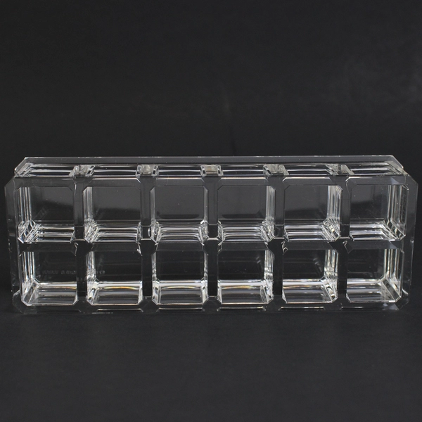 Crystal Clear Acrylic Lipstick Organizer 12 Slots Makeup Cosmetic Storage