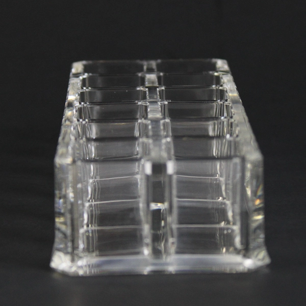 Crystal Clear Acrylic Lipstick Organizer 12 Slots Makeup Cosmetic Storage