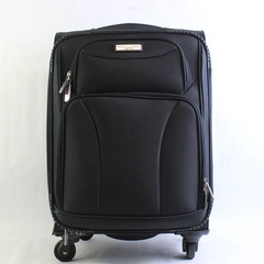 Pacific Coast Signature American Travler Carry On 4 Wheel Solid Black 14"x10"x12