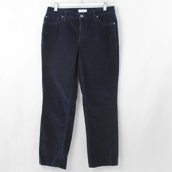 Great Northwest Indigo Women's Size 6 Blue Corduroy Mid Rise Skinny Jeans