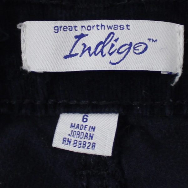 Great Northwest Indigo Women's Size 6 Blue Corduroy Mid Rise Skinny Jeans