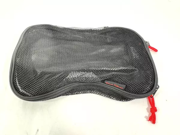 Lot of 2 Rick Steves Europe Travel Storage Bags Black Nylon Mesh #20750