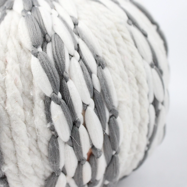 Lot Of 4 Decorative Gray/White Pumpkins Simple Cute 6.5" x 6.5" x 4.5"